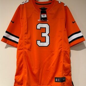 Nike Denver Bronco Russell Wilson Men's Bright Orange Football Jersey